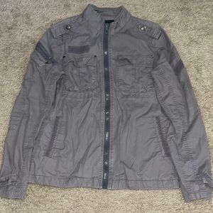 Gray utility jacket